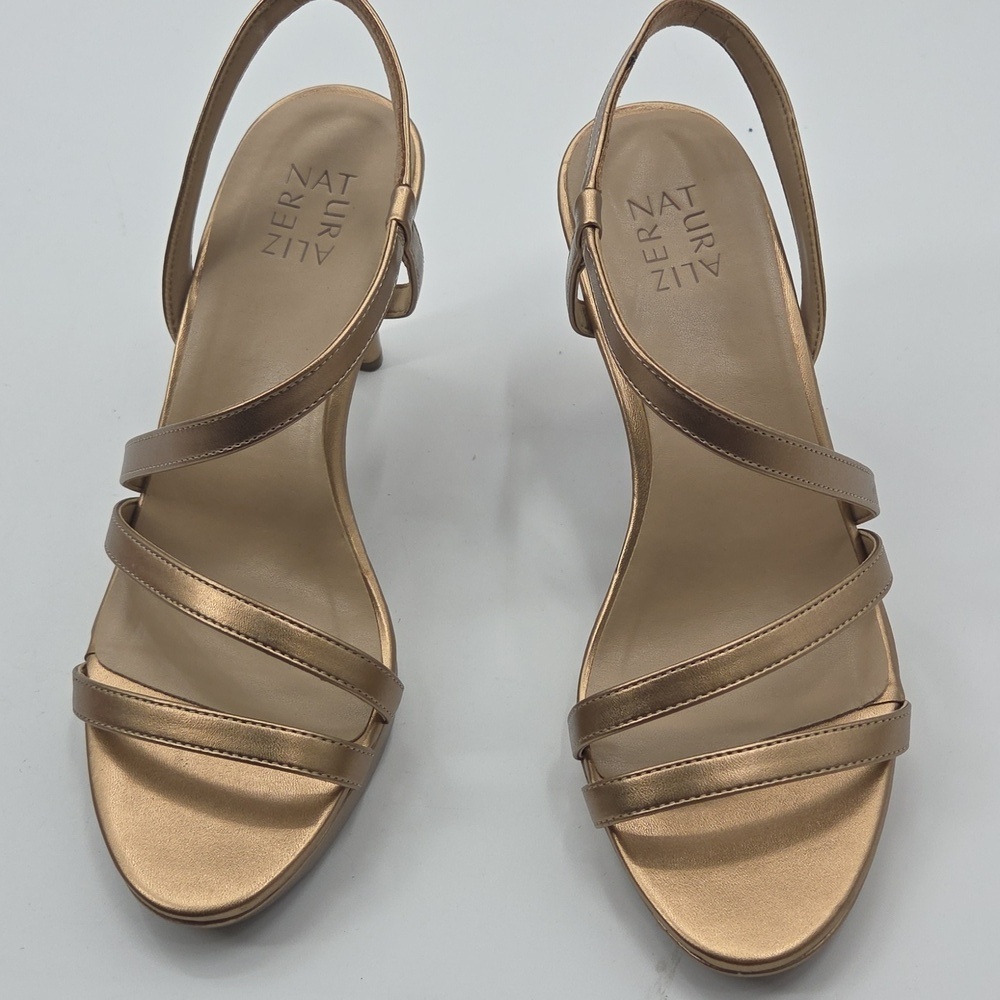 Elegant Naturalizer Bronze Strappy Heels - Picture 10 of 16